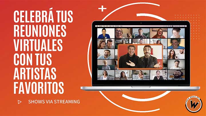 contratar charlas y shows por streaming