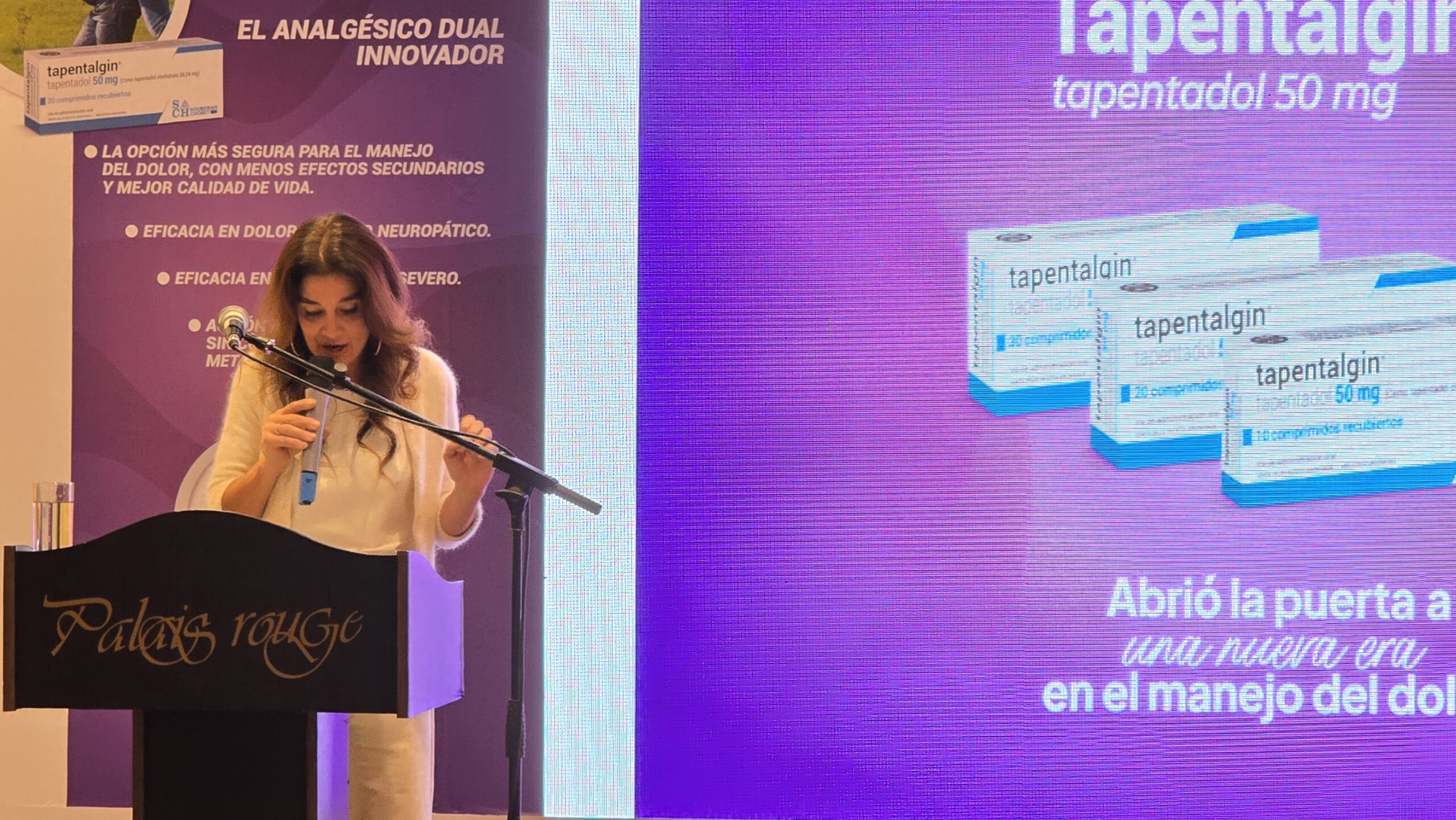 Verónica Varano condujo la presentación de Tapentaglin, un novedoso analgésico 3