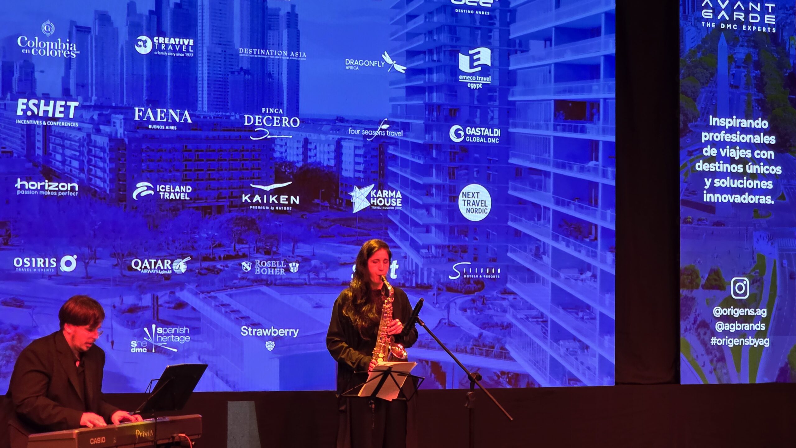 Casiana Grosso en el cóctel de Orígens 5
