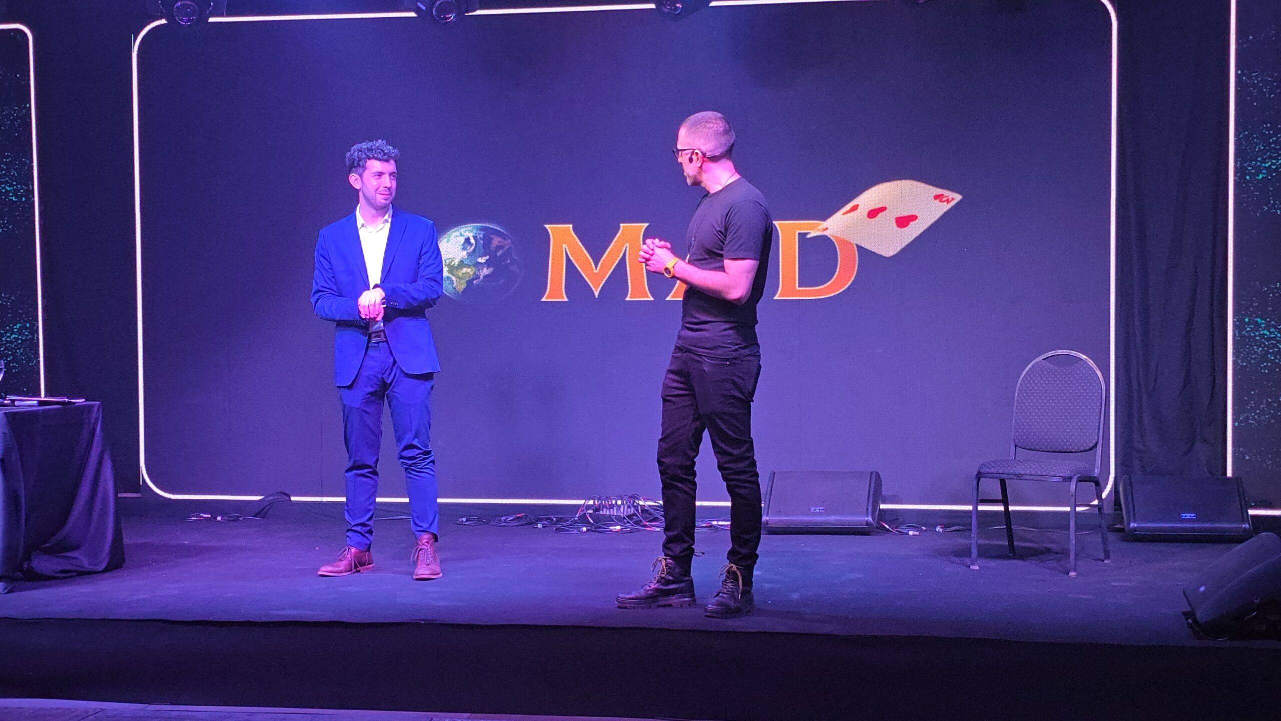 Adrián Lacroix en la fiesta anual de Pilotos SA 1